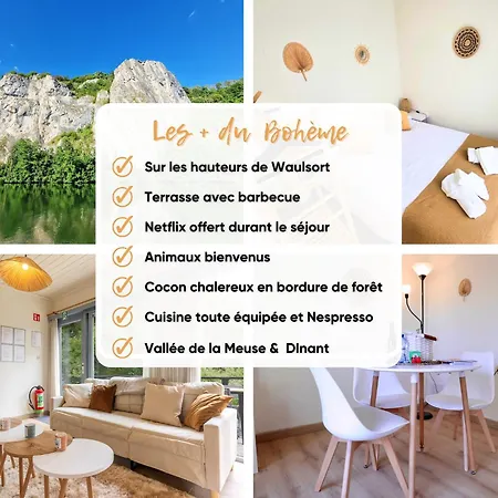 Nouveau - Le Boheme - Romantique & Confort - Netflix Bbq Terrasse - Animaux Bienvenus * Waulsort