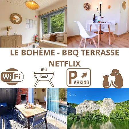 Nouveau - Le Boheme - Romantique & Confort - Netflix Bbq Terrasse - Animaux Bienvenus * Waulsort
